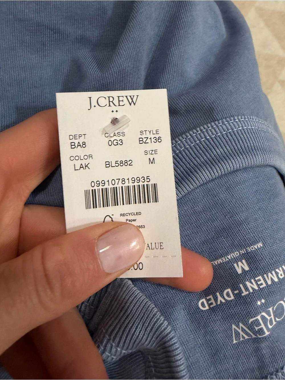 J crew lakeview Garment-dyed tee